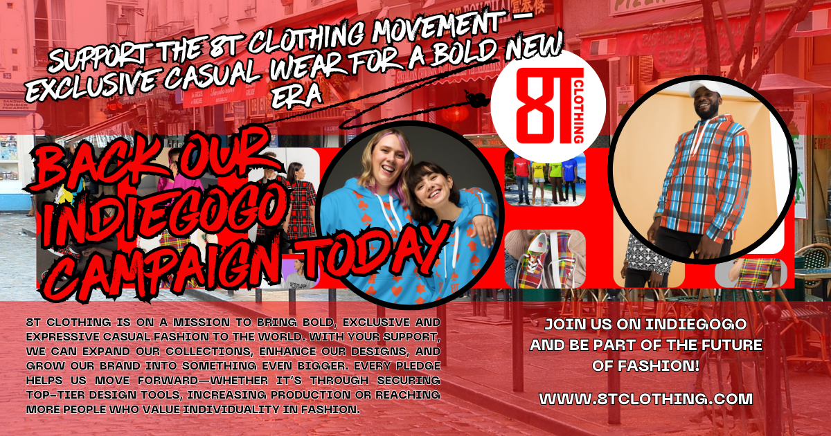 8T Clothing: Future of Expressive Casual Fashion | Indiegogo